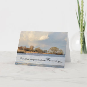 Agradecimiento Transfiera toda tu ansiedad sobre él - Tarjeta de 