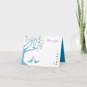 Agradecimiento TREE OF LIFE Bat Mitzvah Doblado Tarjeta de agrade