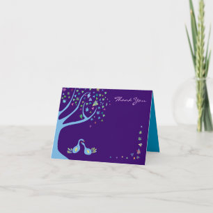 Agradecimiento TREE OF LIFE Bat Mitzvah Doblado Tarjeta de agrade