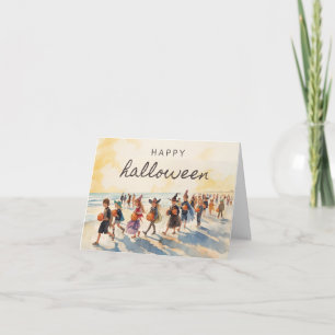 Agradecimiento Trick-or-Treat-Seaside - Tarjeta de Halloween cost