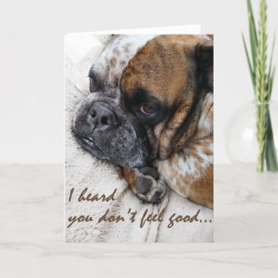 Agradecimiento Triste Bulldog: tarjeta de simpatía