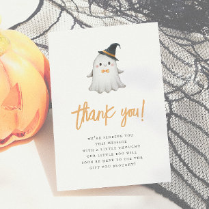 Agradecimiento Un poco de baile lindo Halloween Tarjeta de agrade