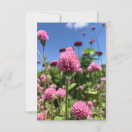 Agradecimiento Un toque de la tarjeta Z "rosa floral"