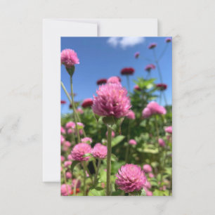 Agradecimiento Un toque de la tarjeta Z "rosa floral"