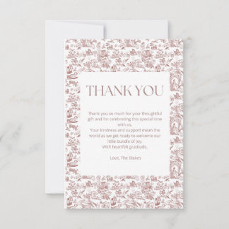 Agradecimiento Una Darling Arrining Tarjeta De Gracias