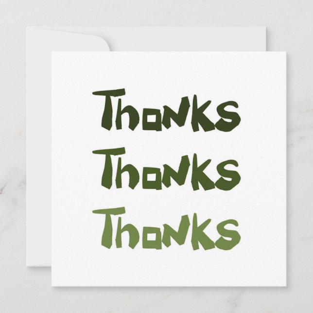 Agradecimiento Una gran diversión Gracias tarjeta de felicitación (Anverso)