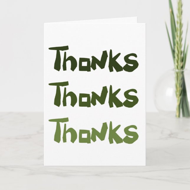 Agradecimiento Una gran diversión Gracias tarjeta de felicitación (Anverso)