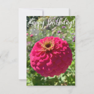 Agradecimiento Una insinuación de la tarjeta Z "Feliz Cumpleaños"