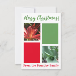 Agradecimiento Una insinuación de la tarjeta Z "Feliz Navidad"