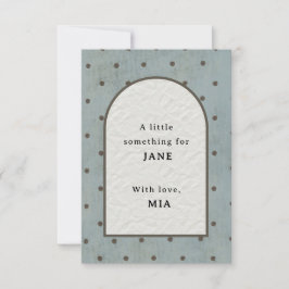 Agradecimiento Una pequeña cosa para ti tarjeta personalizada de