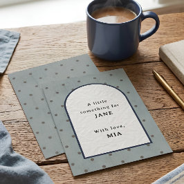 Agradecimiento Una pequeña cosa para ti tarjeta personalizada de