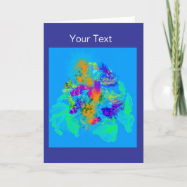 Agradecimiento Una tarjeta de bienvenida a color