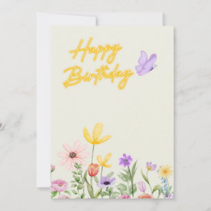Agradecimiento Una tarjeta de felicitación de cumpleaños para cal