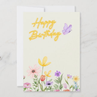Agradecimiento Una tarjeta de felicitación de cumpleaños para cal