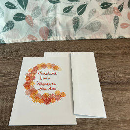 Agradecimiento Una Tarjeta de Felicitación de Guirnalda Floral Co