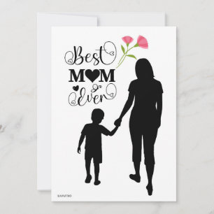Agradecimiento Una tarjeta de felicitación del Día de la Madre ne