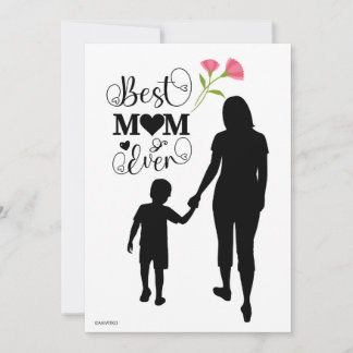 Agradecimiento Una tarjeta de felicitación del Día de la Madre ne