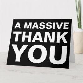 Agradecimiento Una tarjeta de felicitación masiva