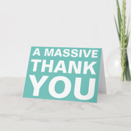 Agradecimiento Una tarjeta de felicitación masiva