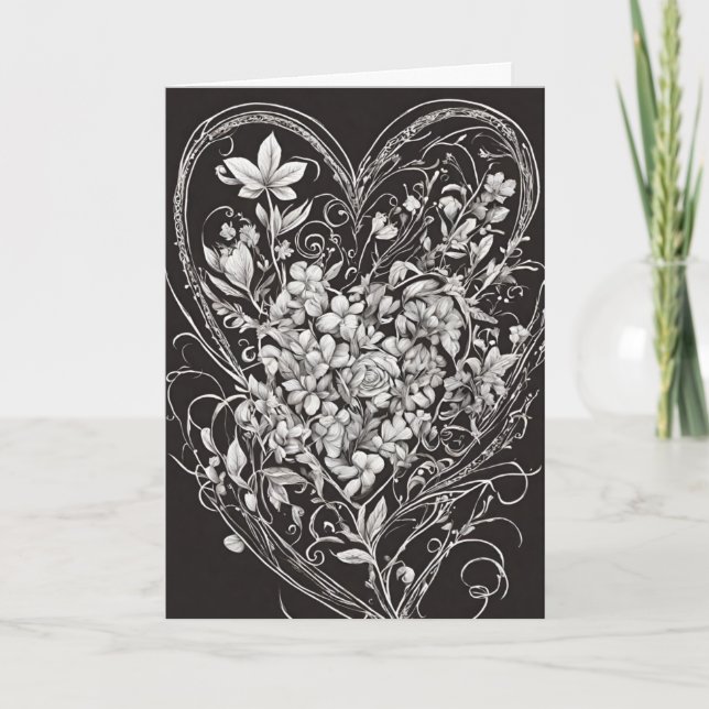 Agradecimiento Valentine 8 corazón, tarjeta de San Valentín, se g (Anverso)