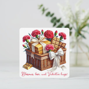 Agradecimiento Valentine Hugs - Tarjeta El día de San Valentín