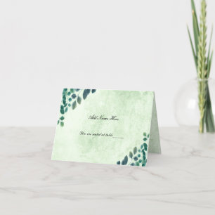 Agradecimiento Vegetación acuática Eucalyptus deja tarjeta de lug