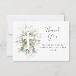 Agradecimiento Vegetación vegetal Baptismo Tarjeta de agradecimie