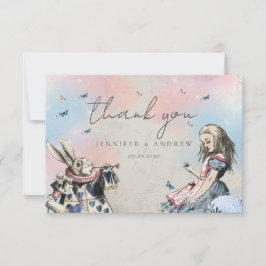 Agradecimiento Vintage Alicia en el País de las Ma