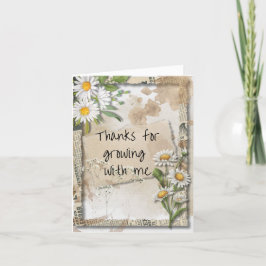 Agradecimiento Vintage Garden Style Tarjeta del Día de la Madre