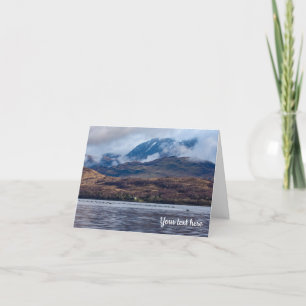 Agradecimiento Vista de Ben Nevis, tarjeta de felicitación de Esc