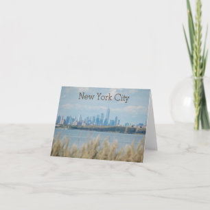 Agradecimiento Vista de la ciudad de Nueva York desde la tarjeta