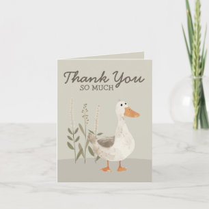 Agradecimiento Watercolor Goose Baby Shower - Tarjeta de agradeci