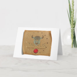 Agradecimiento Zodiaco - Tauro - Tarjeta de felicitación