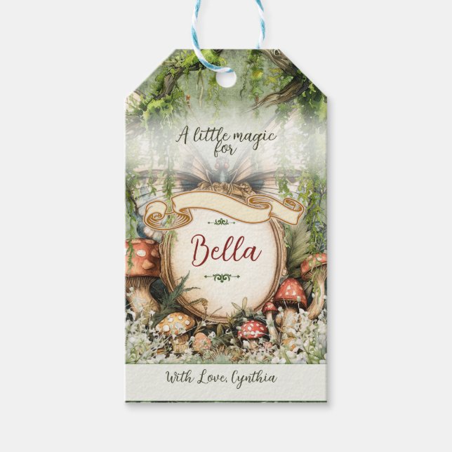 Agradecimientos forestales encantados y etiquetas  (Anverso)