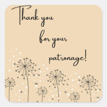 Agradecimientos por su Pegatina de Patronato