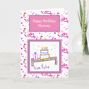 Agrega el arte de tu hijo a esta tarjeta de cumple