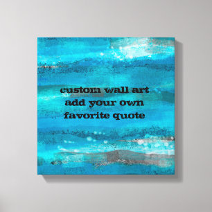 agrega tu cita personalizada lienzo arte rayas tur