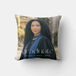 Agrega tu foto Almohada de lanzamiento de graduaci