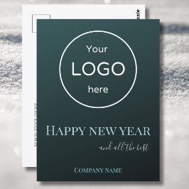 Agrega tu logotipo tarjeta de felicitación año nue