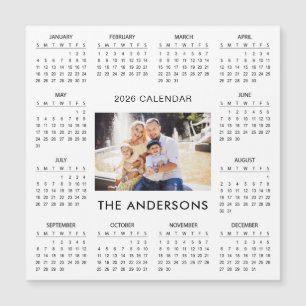 Agrega tu propia foto familiar Calendario 2026 I