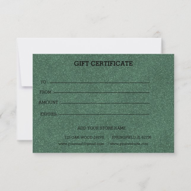 Agregar certificado de regalo comercial editable c (Anverso)