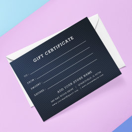 Agregar certificado de regalo comercial editable c