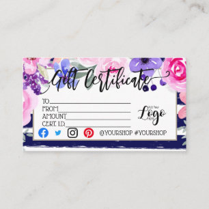 AGREGAR EL marketing de su certificado de regalo d