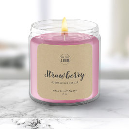 Agregar etiqueta de producto de Kraft con logotipo