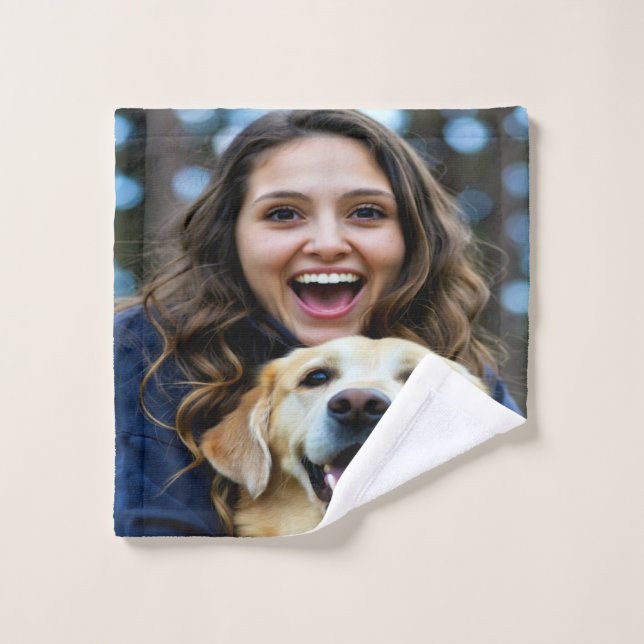 Agregar foto personalizada de Labrador Retriever (Toallita)