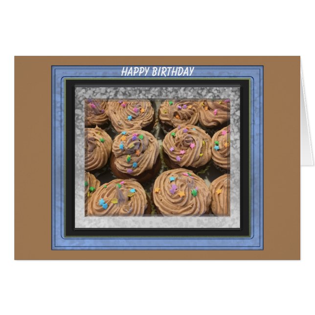 Agregar imagen de foto a tarjeta de cumpleaños con (Anverso (Horizontal))