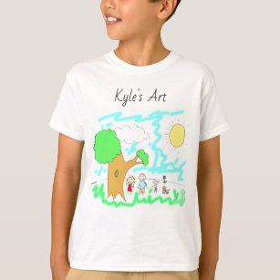 Agregar la ilustración de su hijo a esta camiseta