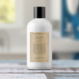 Agregar marca Grey Border Ingredis List Kraft Labe