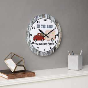 Agregar nombre reloj de pared de camping