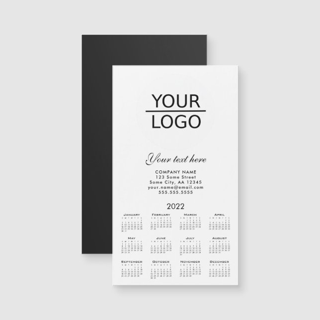 Agregar promoción de la compañía de logotipos 2022 (Anverso/Reverso)